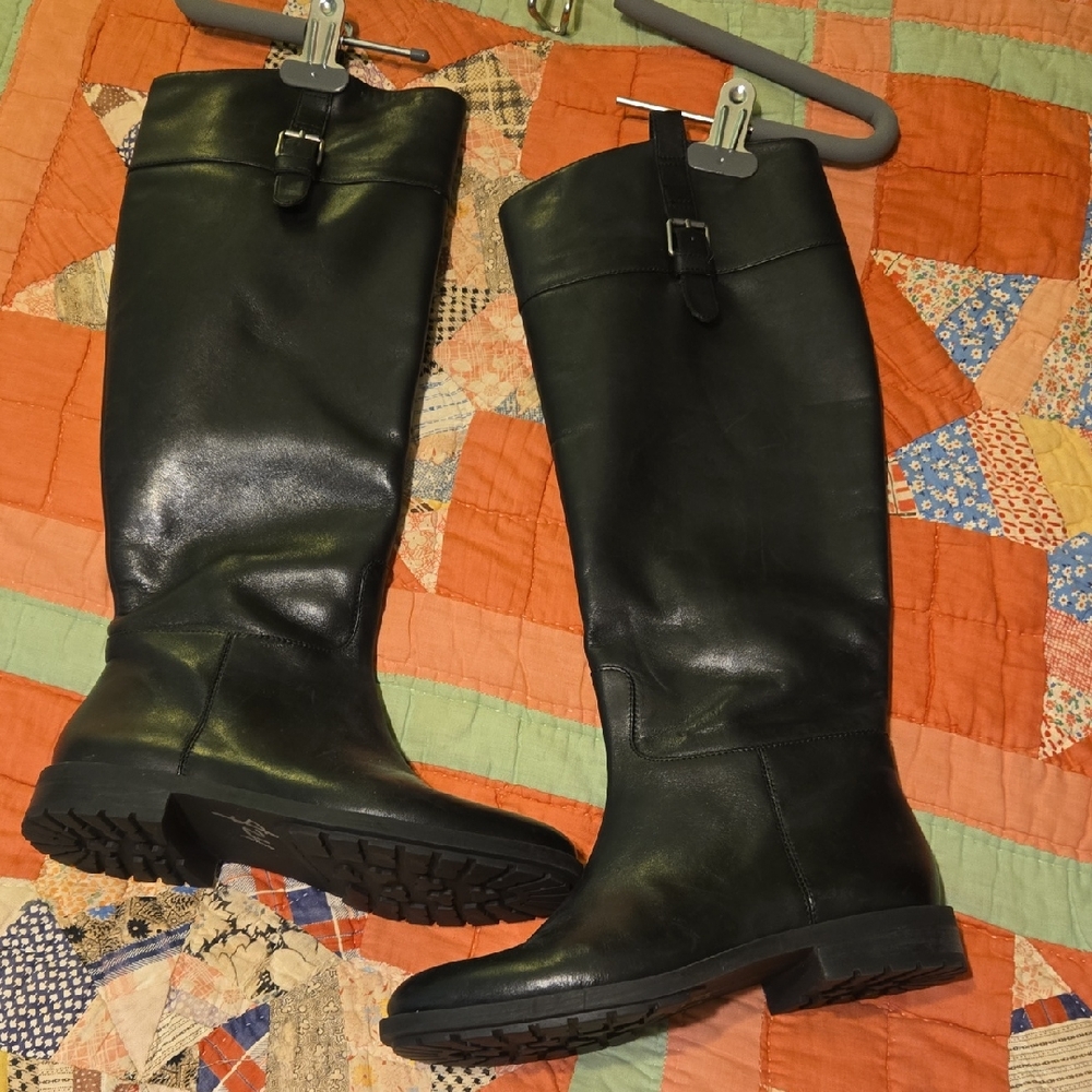 Banana Republic Black Heeled Boots